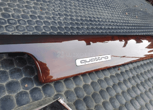 Dekor Listwa Konsoli Deski Drewno QUATTRO EUROPA Audi A4 B6 B7 5