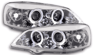 Reflektory Lampy OPEL ASTRA G II 2 SOCZEWKA CHROM 1
