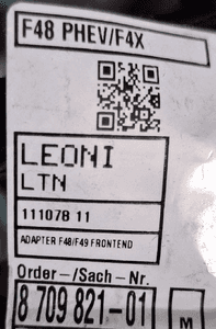 BMW X1 F48 F49 INSTALACJA WIĄZKA PDC PRZÓD 8709821 3