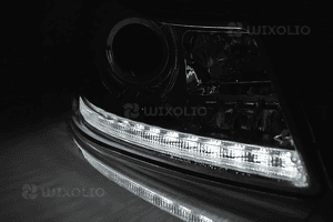 Lampy reflektory skoda octavia ii 09-12 daylight black led 3