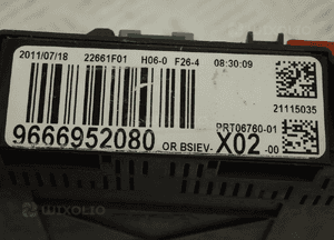 Skrzynka bezpieczników moduł bsi peugeot citroen 9666952080 2
