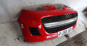 Zderzak przód przedni do peugeot 107 lift kkn czerwony 4
