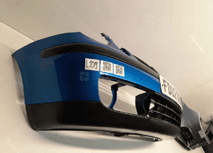 } ZDERZAK PRZÓD PRZEDNI DO VOLKSWAGEN VW POLO 9N LA5M NIEBIESKI 2