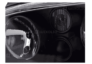 Lampy Reflektory + HALOGEN VW GOLF IV 4 BLACK 3