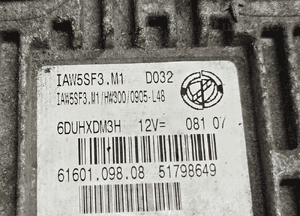 Fiat Grande Punto 1.2 8V komputer sterownik silnika 51798649 2