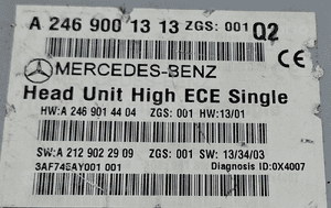Mercedes-Benz W246 Radio Nawigacja Multimedia HIGH ECE A2469001313 5