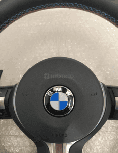 Bmw M2 M3 M4 F10 F11 F30 F20 F21 F15 F16 kierownica multifunkcyjna poduszka airbag łopatki niebiesko czerwona nić nowa oryginał 10