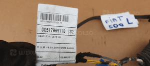 Wiązka instalacja drzwi lewy przód Fiat 500 00517969110 5