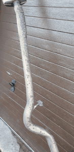 Tłumik środkowy końcowy wydech rura BMW E90 3.0D 7793237 7796011 7