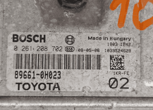 Toyota Aygo Citroen C1 1.0 komputer silnika 89661-0H013 0H022 4