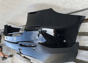 Zderzak tył tylny mercedes glc i 1 W253 hybrid hybryda  spoiler dół cały 3
