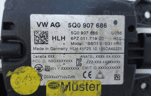 VW AUDI SKODA SEAT MODUŁ ASYSTENT PASA RUCHU ACC DISTRONIC 5Q0907686 3