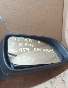Lusterko prawy prawe prawa Z157 srebrny srebrne 5 pin opel astra H,3,III 2