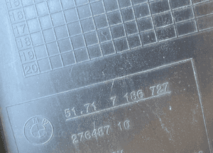Nadkole bmw 5 F10 F11 7186727 3