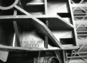 Audi A5 8W lift żaluzja roleta kierownica powietrza wlot 8W0807663 6
