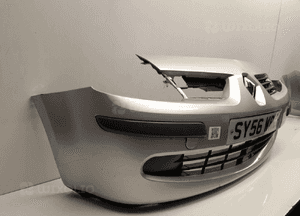 Zderzak przód przedni do renault modus TED69 srebrny halogeny 3