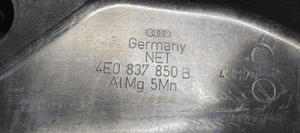 Mechanizm podnośnik szyby prawy przód Audi A8 D3 4E0837850B 5