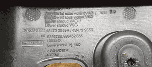 Osłona obudowa kolumny kierowniczej zegarów Opel Vivaro B 93867996 6