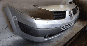 Zderzak przód przedni do renault megane ii 2 TED69 srebrny halogeny 4