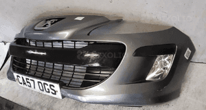 ! ZDERZAK PRZÓD PRZEDNI PEUGEOT 308 KTH SZARY HALOGENY 3