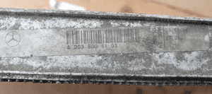 Chłodnica wody płynu Mercedes W203 2.2 CDI A2035001103 6