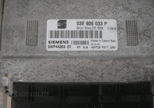 Skoda Fabia Seat Ibiza 02-06 vw Polo 1.2 12v komputer silnika 03E906033P 03E906023D 1