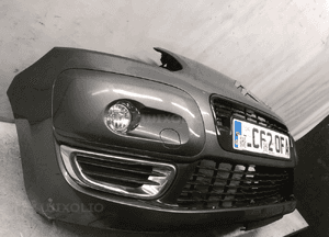 Zderzak przód przedni citroen C3 picasso kthc szary grafitowy halogeny 4