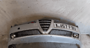 Zderzak przód przedni do alfa romeo 159 lakier 565/A halogeny srebrny 2