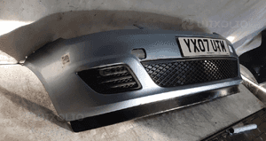 Zderzak przód przedni do ford fiesta MK6 vi lift fl J4 błękitny 4
