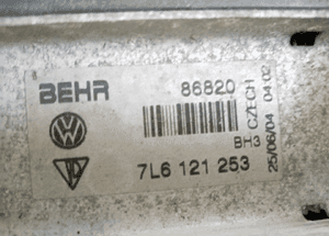 Pas przedni chłodnice wentylatory VW Touareg 2.5 TDI 0130303922 9