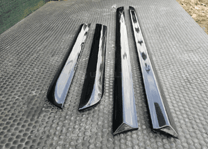 Listwa Listwy Drzwi S-Line Dolne Komplet Czarne LZ9Y Audi A4 B6 B7 Oryginalne 4