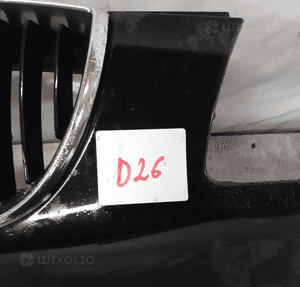Zderzak przód przedni do bmw E87 i 1 schwarz ii czarny halogeny 2