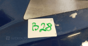 Zderzak przód przedni honda accord vii 7 halogeny spryskiwacze lamp xenon  B520P niebieski 2