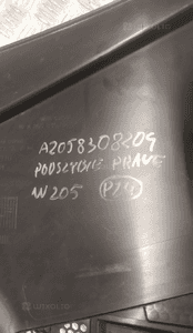 Mercedes c W205 podszybie prawe A2058308204 7