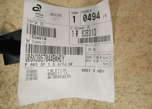 Boczek tapicerka bagażnika prawy tył VW Polo 6N2 3D 6N3867044 6