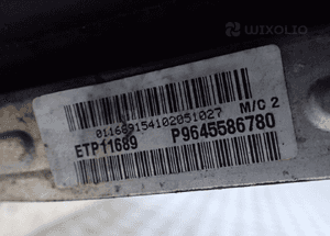Peugeot 307  chlodnice wentylator komplet radom 4
