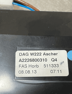 Popielniczka schowek mercedes W222 A2226800310 org 6