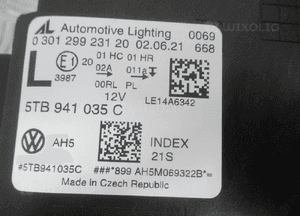 Lampa przód przednia lewa vw touran ii 2 full led 2015- 16