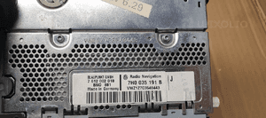 Radio radioodtwarzacz NAVI nawigacja KOD VW Touareg 7H0035191B 7