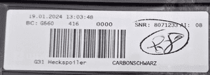 BMW 5 G31 Nakładka kłapy bagażnika Kombi 8071233 5