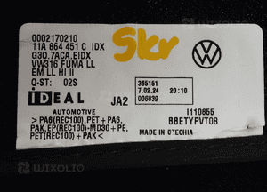 Dywaniki welurowe vw ID3 11A864451C  10B864435C 0002170210  dostępne 2 komplety 5