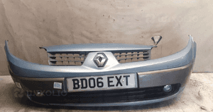 } ZDERZAK PRZÓD PRZED DO RENAULT SCENIC II 2 TED66 BŁĘKITNY HALOGENY 1