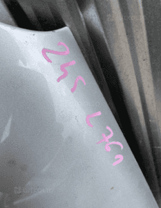 MERCEDES b 245  błotnik lewy przód przednI  lakier 761 2