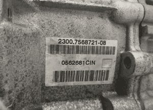 Skrzynia biegów mini cooper R55 R56 1.6 d 1.6 hdi 7568721 cin 3