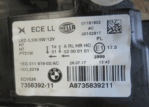Lampa przednia przód prawa bmw 1 F20 lift 2015-2019 19