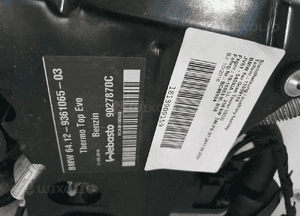 Webasto bmw 5 g30 g31 6 g32 7 g11 g12 benzyna 2