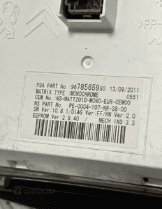 Licznik zegary citroen DS5 9800759180 eu org fv 6