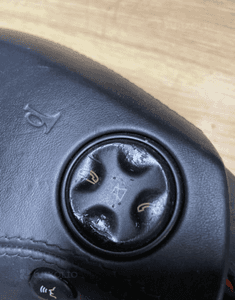MERCEDES S 221 CL 216 poduszka air bag kierowcy skórzna czarna szyta skora 4