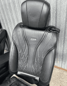 MERCEDES s 222 fotel S63 AMG kanapa tył siedzisko oparcie  czarna skóra grzana wentylowana wózek sanki fotela 5