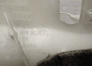 Osłona poszycie słupka lewy tył Audi A3 8P 8P4867287 5